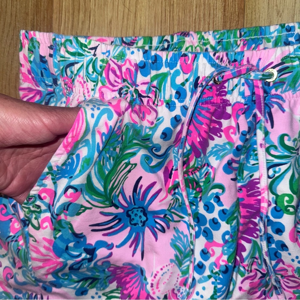 LILLY PULITZER size medium m Emora Knit Pant Mandevilla Baby Paradise - Picture 3 of 9